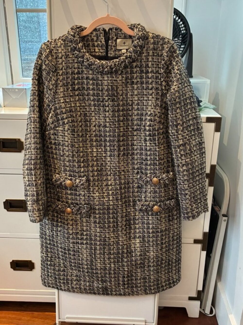 NWOT Tuckernuck Tweed Jackie Dress - Long Sleeve - Black - Medium